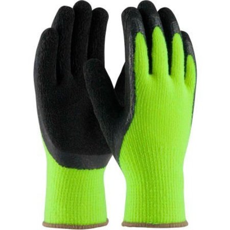 PIP PIP® 41-1420/M PIP® Cold Protect, Insulaedt Hi-Vis Acrylic Terry Glove, Latex Coat, M 41-1420/M